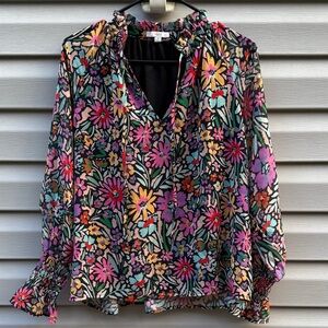 Anthropologie | BTFL-Life Floral Long Sleeve Blouse size Medium